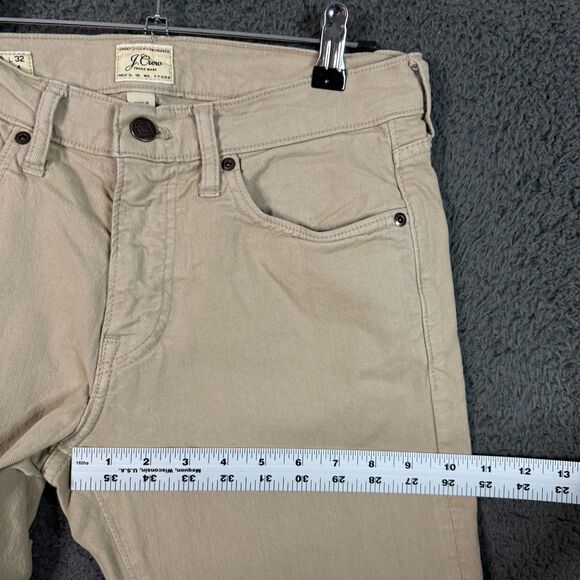 J Crew Jeans Mens 30x32 Beige Tan 484 Slim Fit Stretch Denim Pants Casual - Picture 9 of 12